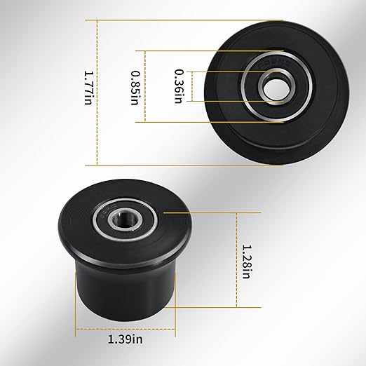 4 Rolling Seat Trolley Wheels,Sliding Seat Bracket Roller, Fit for Bowflex Home Gym Compatible Models Blaze, Classic, Elite, Motivator2, Pr1000, Sport, Conquest, Ultimate2, Schwinn Comp, Revolution