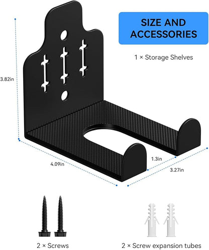 Barbell Wall Holder,Olympic Hanger,Garage Gym Bar Wall Rack,Vertical Barbell Mount Rack,Space Saving Commercial or Home Gym Accessory,Holds Under 33mm Bar Size(Black)