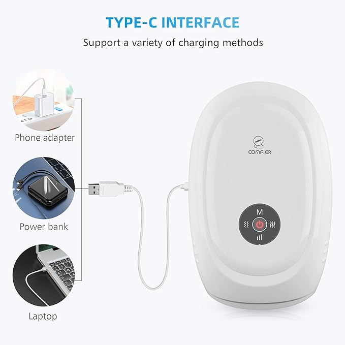 COMFIER Hand Massager with Heat and Compression, FSA Eligible HSA Eligible Cordless Hand Massager for Arthritis and Carpal Tunnel, Gifts for Mom, Dads, Women and Men