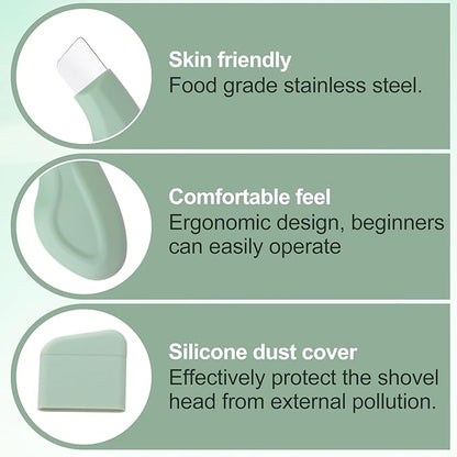 Black Head Remover for Nose, Mild Skin Spatula Face Scrubber for Deep Skin Cleansing, Silicone Pore Cleaner, Daily Skin Cleansing Tool for Men and Women (1PCS)