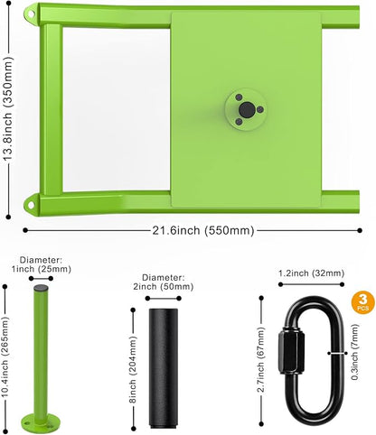 Kipika Weight Sled, Workout Sled, Fitness Strength Training Sled, Speed Training Sled for Athletic Exercise, Speed Improvement, Easily Through Obstacles, Suitable for 1" & 2" Weight Plate