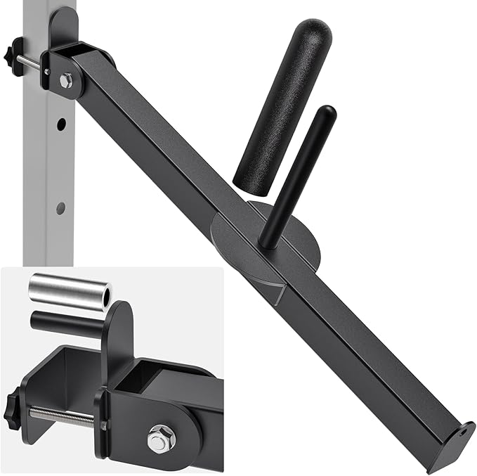 Belt Squat Attachment for 2" x 2" or 3" x 3" Power Rack with 5/8" or 1" Holes, Landmine Belt Squat Machine, Compatible with 1" & 2" Weight Plates, Home Gym Squat Rack Accessories