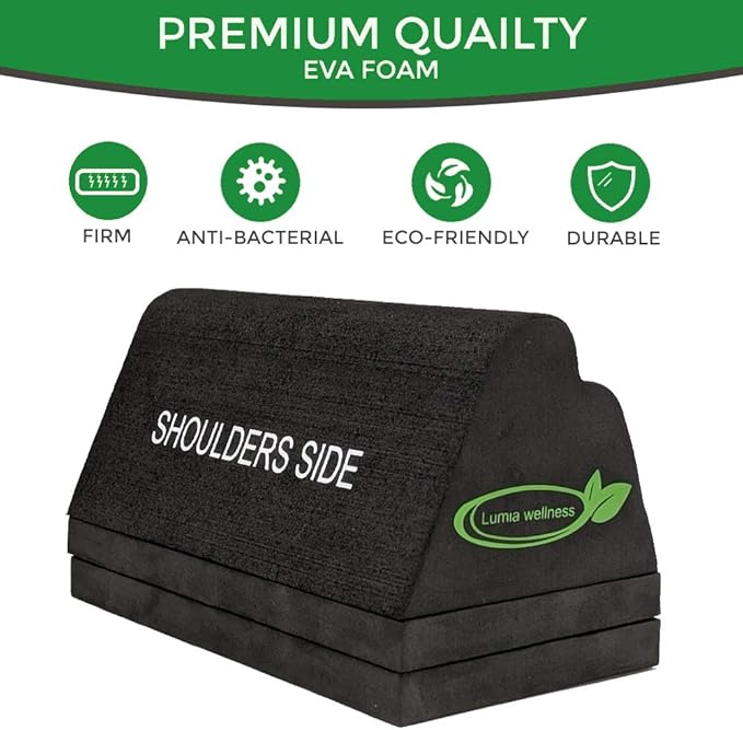 Cervical Orthotic Traction Block, Firm, Spinal & Neck Alignment, Cervical Traction Device & Neck Stretcher