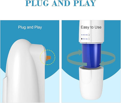 Plug in Waterless Aroma Diffuser for Essential Oils 500 Sq. Ft, Portable Fragrance Diffuser with Cold-Air Diffusion Tech for Large Room, Office, Spa, White (2 Pack)