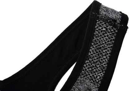 Women's Zipper Front Closure Sports Bra Racerback Yoga Bras