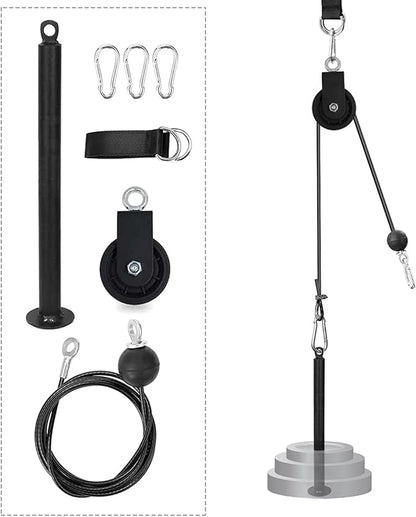 ZJchao Pulley System Gym, Fitness Pulley Cable System Cable Pulley System Gym Pulley System for Home Gym Cable Pulley System Home Gym for Gym Equipment, Ladder Lift, DIY Home Projects