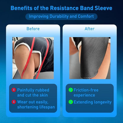 2-in-1 Extender Belt & Resistance Bands Sleeve - Ideal for Speediance Gym Monster & All Gym Machines - Ultimate Home Gym Accessories for Pulley & Cable Systems, Solving Arm-Rubbing Woes