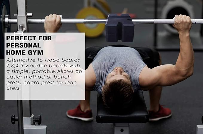 TAVIEW Bench Press Block,Bench Press Board Press Adjustable Home Gym Workout Fitness Accessories for Increase Your Bench Press