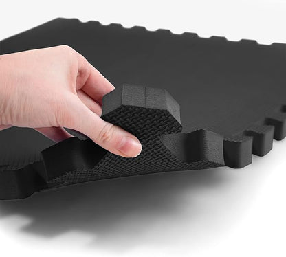IncStores Fitness Foam Flooring Tiles | Low-Profile Interlocking Foam Tiles for Lightweight Floor Protection in Your Home Gym, Playroom, and More