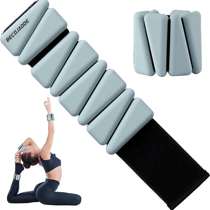 Ankle Weights Set of 2 (1 lb/2 lb/3 lb Each) Adjustable Wrist Weights for Women Men Wearable Arm Leg Weight for Pilates, Running, Walking, Workout, Yoga