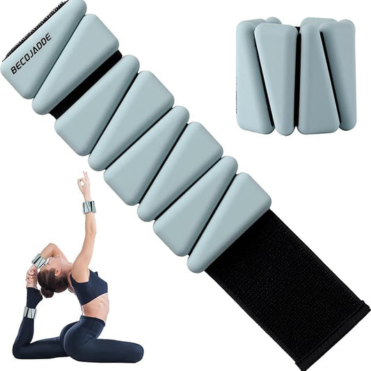 Ankle Weights Set of 2 (1 lb/2 lb/3 lb Each) Adjustable Wrist Weights for Women Men Wearable Arm Leg Weight for Pilates, Running, Walking, Workout, Yoga