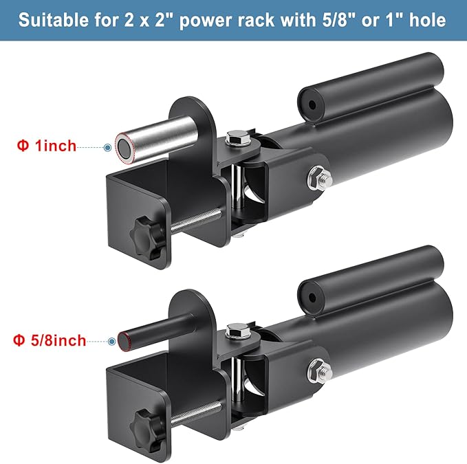 Kipika T-Bar Row Landmine Attachment - Heavy Duty Row Platform with Swivel - Suitable for Standard & Olympic Bars - Ideal for Home Gym Workouts