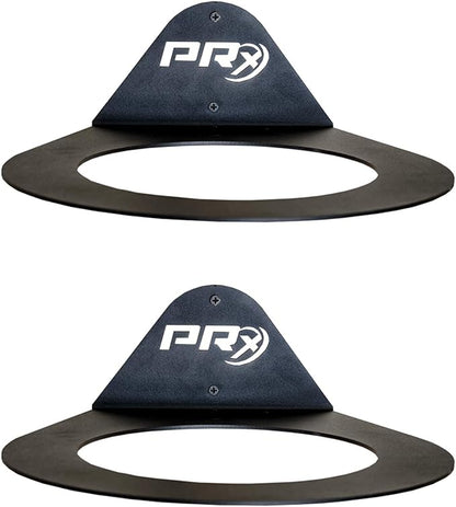 PRx Performance Medicine Ball Storage, USA Made Exercise Ball Holder, Wall Mounted, Powder Coated, Space Saving Home Garage or Commercial Gym Accessory, 9 inch Hole Diameter