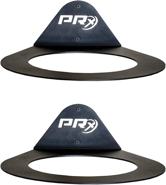 PRx Performance Medicine Ball Storage, USA Made Exercise Ball Holder, Wall Mounted, Powder Coated, Space Saving Home Garage or Commercial Gym Accessory, 9 inch Hole Diameter