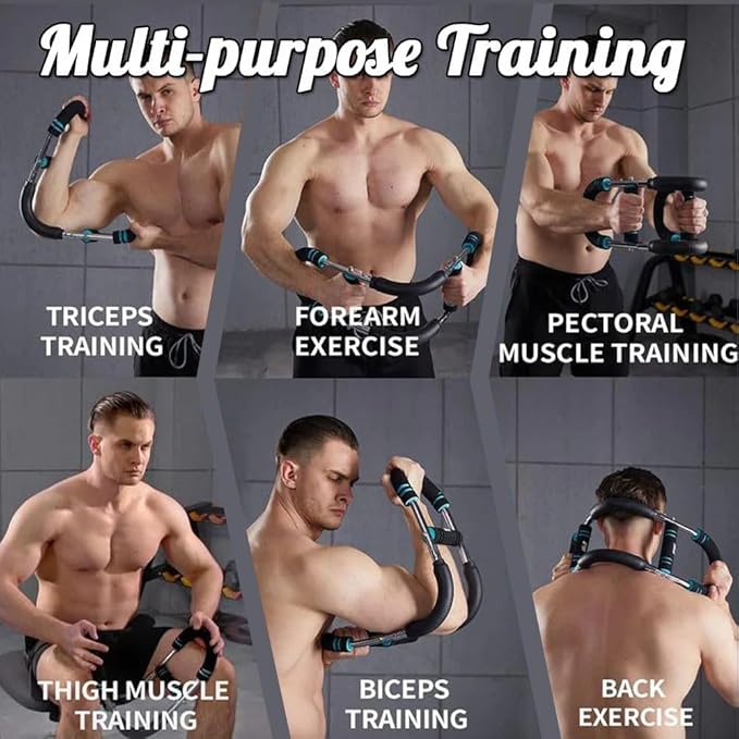 Aomoyun Arm Trainer,Adjustable Chest Expander,Chest Workout Equipment,Arm Exerciser,Portable Home Gym Equipment Upper Body Strength Training Machine for Men & Women.