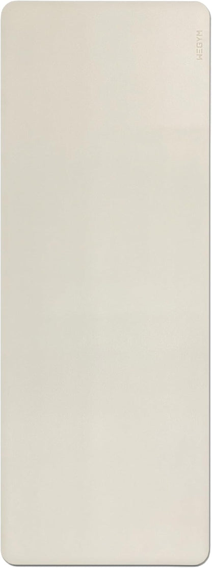 4mm Cushioned Exercise Mat for Yoga & Pilates - Anti Slip, Polyurethane with Suede Top & Carrying Strap