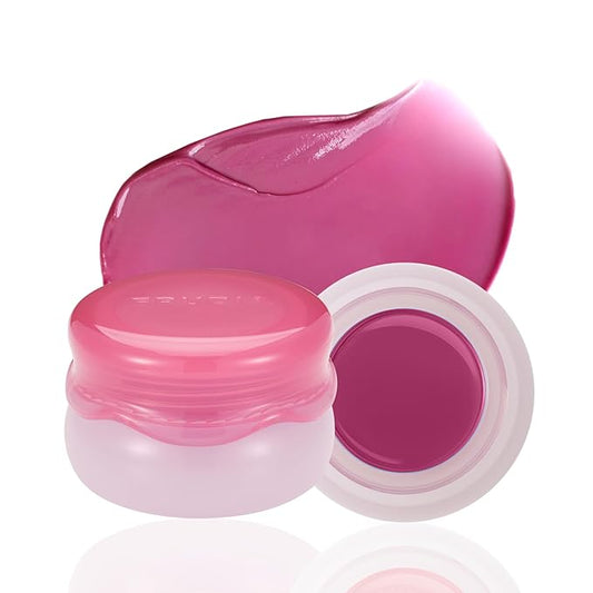 FRUDIA Korean Makeup Lip + Cheek Glow Jam |Long lasting, Moisturizing & Plumping | Non - Sticky & Glossy Color for Eyes, Lips & Cheeks |Bonbon Grape – Cool pink with a hint of grape purple - 4.5 gm