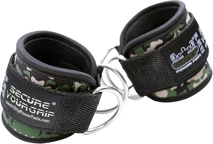 Ankle Straps for Cable Machines Double D-Ring Gym Adjustable Neoprene Premium Cuffs to Enhance Legs Abs & Glutes Kickbacks Workouts Leg Curls Extensions Booty Hip Abductors Exercise for Men & Women