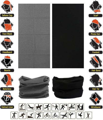 Headband Neck Gaiter Head Wrap Headwear Face Mask Magic Scarf Bandana for Men and Women