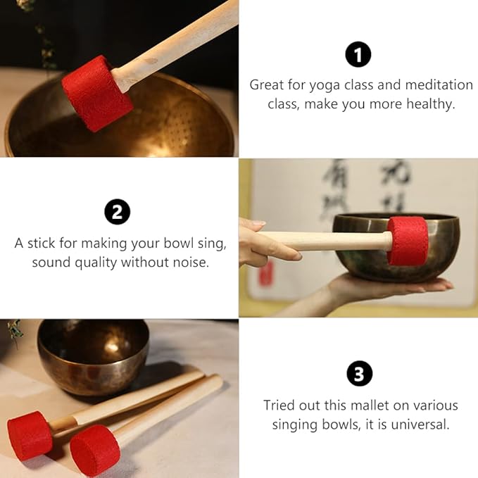 Bowl Hammer Bowl Striker Singing Bowl Mallet Striker Wrapped Mallet Gong Mallet Striker Mallet