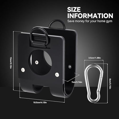 Home Gym Clips : Load Dumbbells on Barbells, Turn Bars into Landmines, T-Bar Row with Any Grip, Hook Dumbbells on Dip Belts, Versatile Weightlifting Accessory
