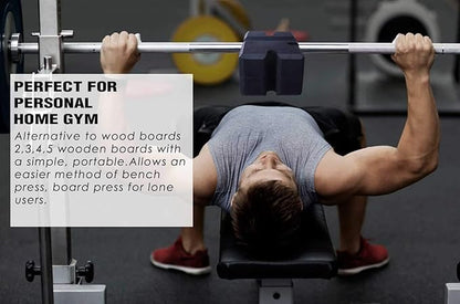 LARA STAR Bench Press Block Press Blocks Boards, Adjustable 2-5 Bench Board, Home Gym Workout Fitness Accessories for Increase Your Bench Press