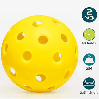 Pickleball Net Set for Driveway, 22FT Regulation Size Pickleball Net with Paddles Set of 4, Outdoor Pickleballs and Carry Bag for Driveway, Weather Resistance Strong Steel Frame