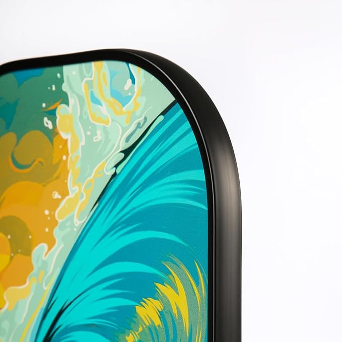 HELIOS Hawaii Pickleball Paddle Set of 2 – O'ahu | Includes Pipeline & Diamond Head Paddles | Particle-Printed Fiberglass Surface with 13mm Reactive Honeycomb Core | 8oz, Beginner Set for Control