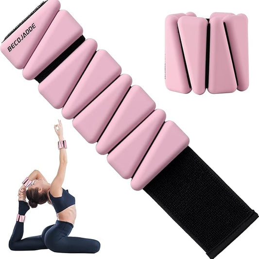 Ankle Weights Set of 2 (1 lb/2 lb/3 lb Each) Adjustable Wrist Weights for Women Men Wearable Arm Leg Weight for Pilates, Running, Walking, Workout, Yoga