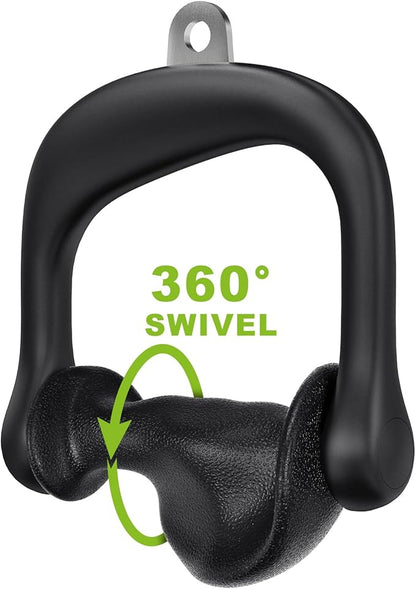 BeneLabel D Handle Cable Attachment, Cable Attachments for Gym, Non-Slip and Comfortable Grip, Solid Aluminum Alloy Handle, Suitable for Home and Gym