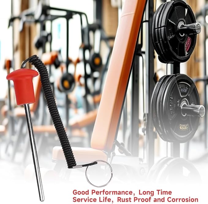 Magnetic Weight Pin, Universal Weight Stack Pin with Pull Rope, Gym Pin for Strength Training Equipment Lifting Machine, Drop Set Pins Gym for Commercial Gym or Home Gym