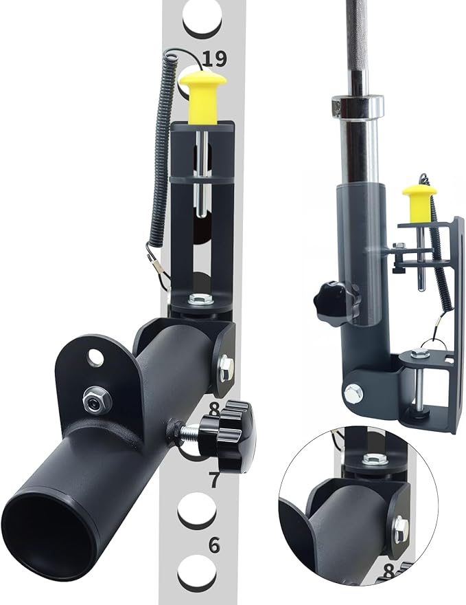 MARLANG Landmine Attachment for Barbell, T Bar Row Attachment Fit 2 Inch Olympic Barbell Bar, Barbell Landmine Attachment for Rack, Landmine Base for Apertures of 5/8" and Above Power Rack Attachments
