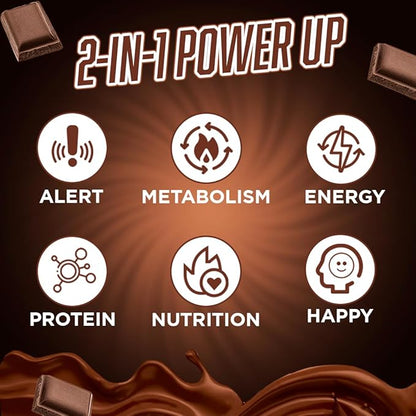 G Fuel Protein + Energy Drink Powder, Pre Workout Caffeine Mix for Gaming, Sugar Free Focus Amino, Vitamin + Antioxidants, 19oz (Chocolate, 20 Servings)