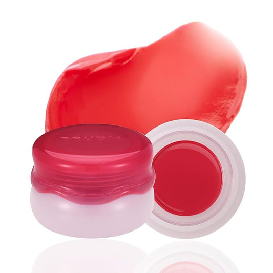 FRUDIA Korean Makeup Lip + Cheek Glow Jam |Long lasting, Moisturizing & Plumping | Non - Sticky & Glossy Color for Eyes, Lips & Cheeks |Dodo Apple – Classic warm red - 4.5 gm