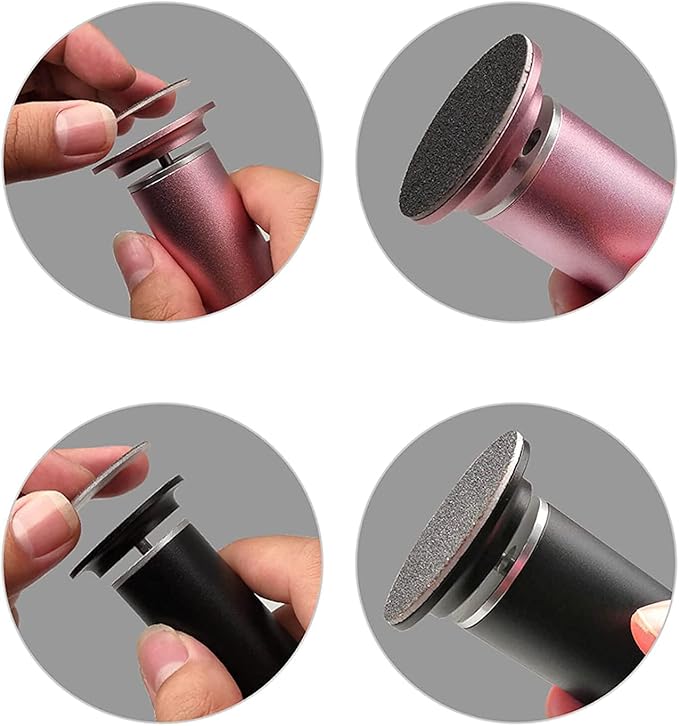 60pcs Replaceable Sandpaper Refill Discs for Electric Foot File Callus Remover Hard Dry Dead Skin Removal (Coarse 60 Grit)