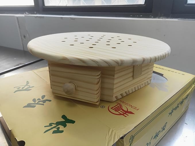 Smokeless Moxa Cone Burner Box - Moxibustion Sit Chair & Cushion Set for Home Therapy, Meditation, Yoga, Relax