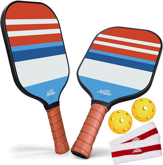 Pickleball Paddles, Carbon Fiber Pickleball Paddles Set of 1/2/4, USAPA Approved 13mm Polymer Core Pickleball Set for Intermediate, Stylish Pickleball Gifts