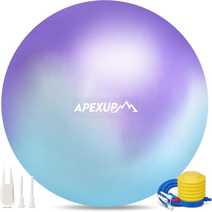 APEXUP Yoga Ball Exercise Ball Anti Slip Heavy Duty for Fitness, Balance & Core Workout