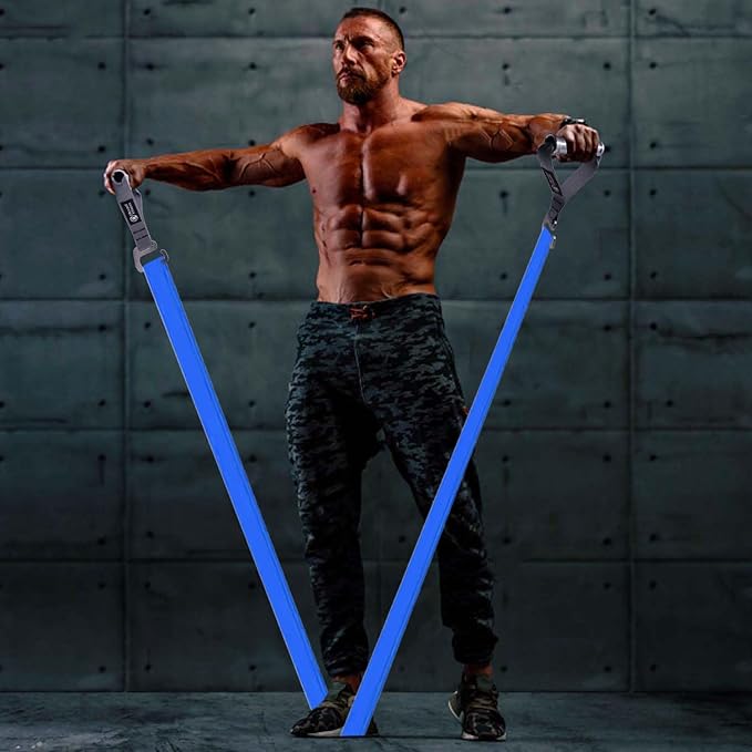 J Bryant Fitness Resistance Band Exercises Handles Heavy Duty Metal Gym Handles Stainless Steel Large Size Hook for Wide Pull Up Resistance Band Training Home Workout Fitness Equipment