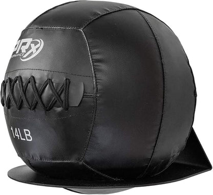 PRx Performance Medicine Ball Storage, USA Made Exercise Ball Holder, Wall Mounted, Powder Coated, Space Saving Home Garage or Commercial Gym Accessory, 9 inch Hole Diameter