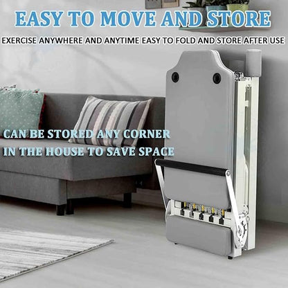 Pilates Reformer Machine for Home, Multifunctional Foldable Exercise Equipment, for Home Gym Workout, Dual Resistance - Springs and Latex Elastic Rope,Black