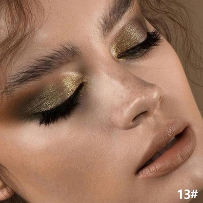 Khaki Shimmer Cream Eye Shadow Stick Makeup for Women, Khaki Green Shimmer Matte Eye Shadow Brightener Stick for Eyes, Waterproof Eyeshadow Pencil Applicator Blendable for Eye Highlight 13