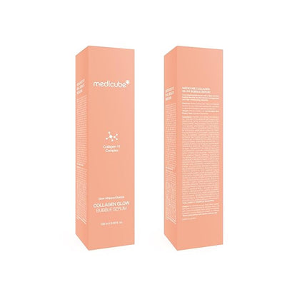 Medicube Collagen Glow Bubble Serum - Fast-absorbing bubble-type serum that gives you 24h Glow & Lifted Look - Korean skincare (3.38fl.oz.)