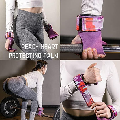 Adjustable Neoprene Padded Wrist straps for Weightlifting,Weight Lifting Straps Gym weight lifting wrist wraps，Gym Accessories for women for Men/Women(Pair)