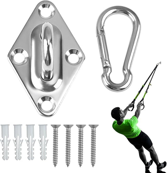 Wall Mount for Resistance Bands, Workout Anchors Wall Resistance with Hook for Fitness Bands, Space Saving Workout Equipment for Home Gym Weight Straps Suspension Training Exercise
