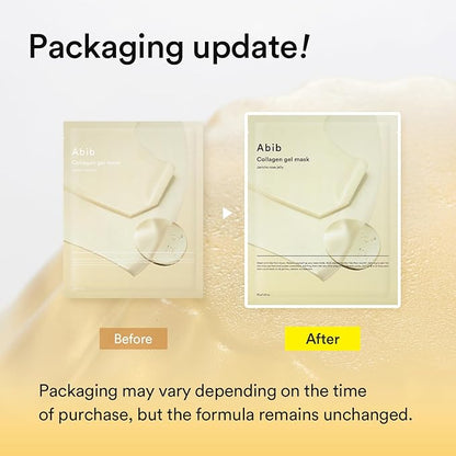 Abib Collagen Gel Mask Jericho Rose Jelly 4 Sheets (Nourishing) I Korean Vegan Collagen, Cooling Nourishing Hyaluronic Acid Hydrogel Face Mask Skin Care