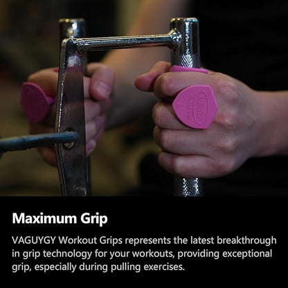 Workout Grips,Rubber Fingerless Gym Gloves, Pull Up Grips for Men Women Crosstraining Palm Grips Hand Protection，Suitable for Gym & Home Workouts, Improves Grip Strength
