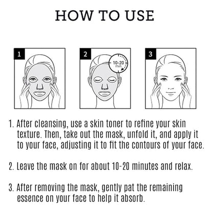 Amino Pore-Tight Facial Sheet Mask | Amino Acid Complex, Tea Tree Oil, Zinc PCA for Acne-Prone, Oily Skin, Minimizes Pores, Matte Finish (5 Sheets)