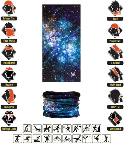 Headband Neck Gaiter Head Wrap Headwear Face Mask Magic Scarf Bandana for Men and Women