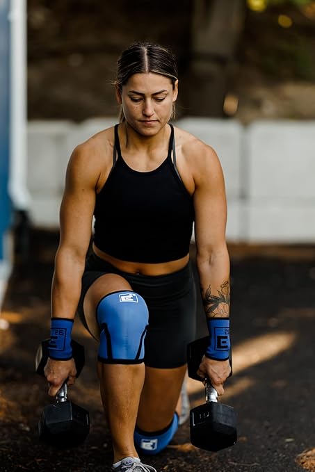 Element 26 Knee Sleeves for Weightlifting (Sold as a Pair) - 6mm Premium Neoprene for Compression, Mobility, and Warmth - Compression Sleeve for Functional Fitness, Squats, Deadlifts (Large, Blue)